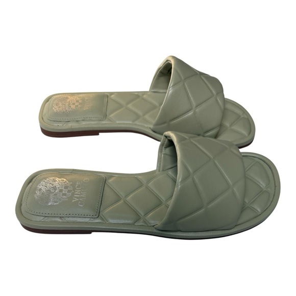 New Vince Camuto Brennda Quilted Slide Sandals – Taupe – Size 7M - Picture 2 of 5
